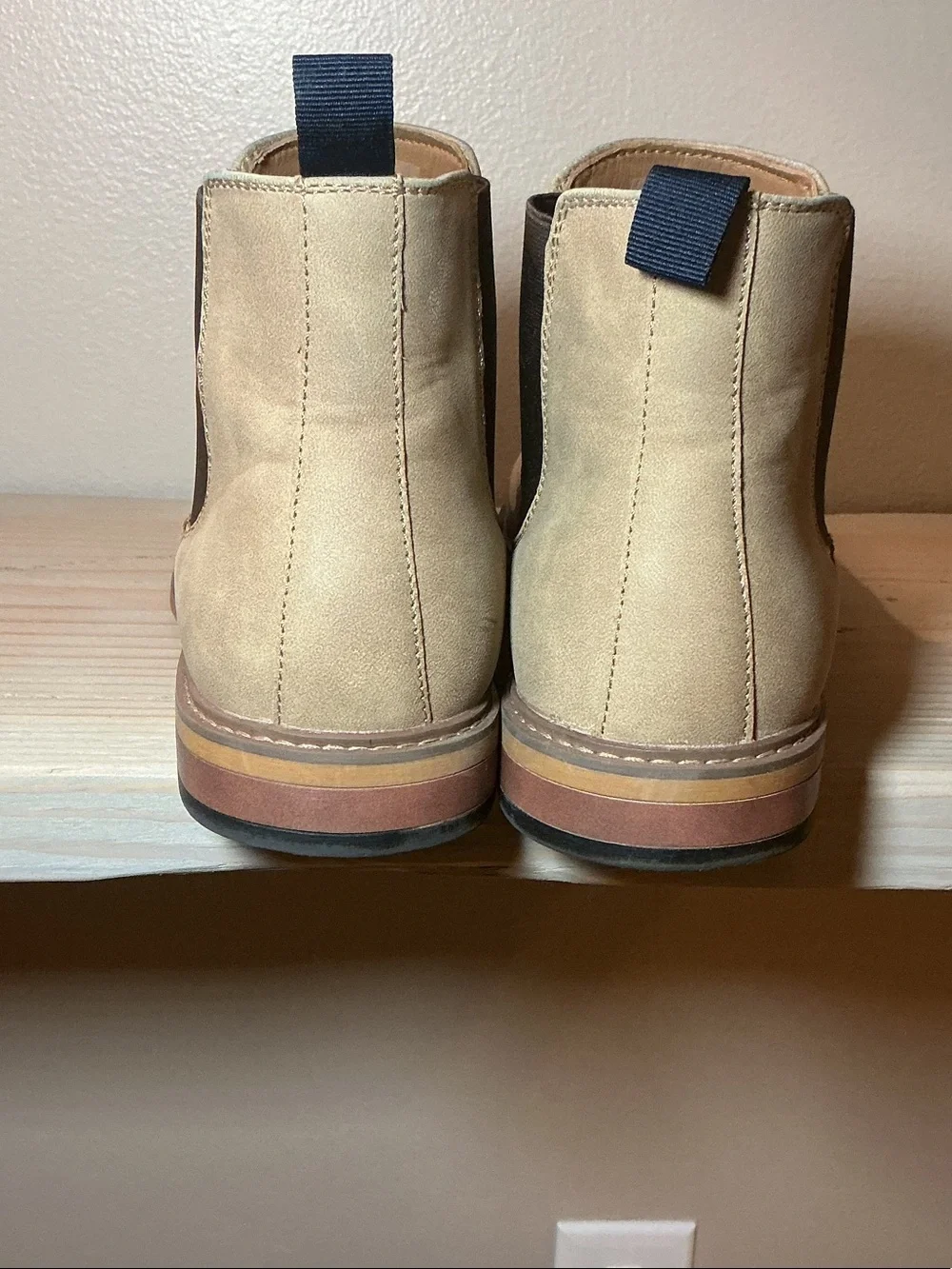Steve Madden Men’s Tan Suede Chukka Chelsea Boots